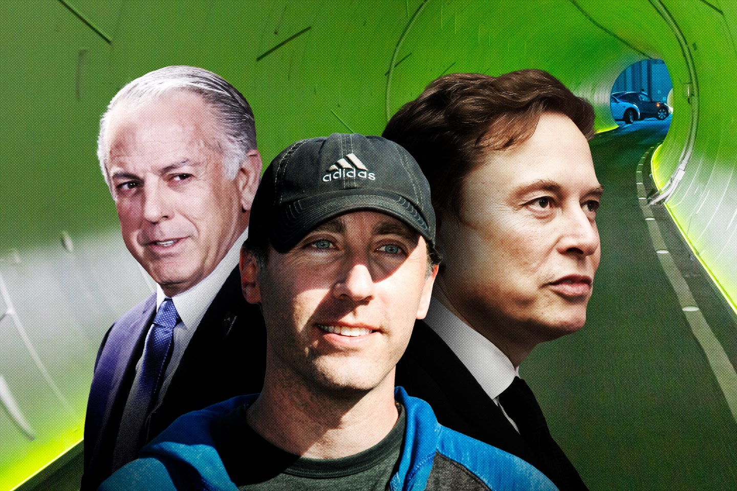 LAS VEGAS, NV - APRIL 14: General views of the Vegas Loop hyperloop, featuring Tesla electric cars at the Las Vegas Convention Center on April 14, 2024 in Las Vegas, Nevada. 
LAS VEGAS, NV - FEBRUARY 05: Nevada Governor Joe Lombardo (R) walks on stage during the Super Bowl LVIII Welcome Press Conference Monday, Feb. 5, 2024, at Mandalay Bay Events Center in Las Vegas, Nevada.
Steve Davis, Operations Head of the Boring Company, answers questions after the 2019 SpaceX Hyperloop Pod competition at the SpaceX headquarters in Los Angeles on July 21, 2019. - 21 teams from around the world competed in the event which sees their pods race on the 1.25 kilometer Hyperloop test track. 
Tesla CEO Elon Musk attends the public memorial service for right-wing activist Charlie Kirk at State Farm Stadium in Glendale, Arizona, on September 21, 2025.