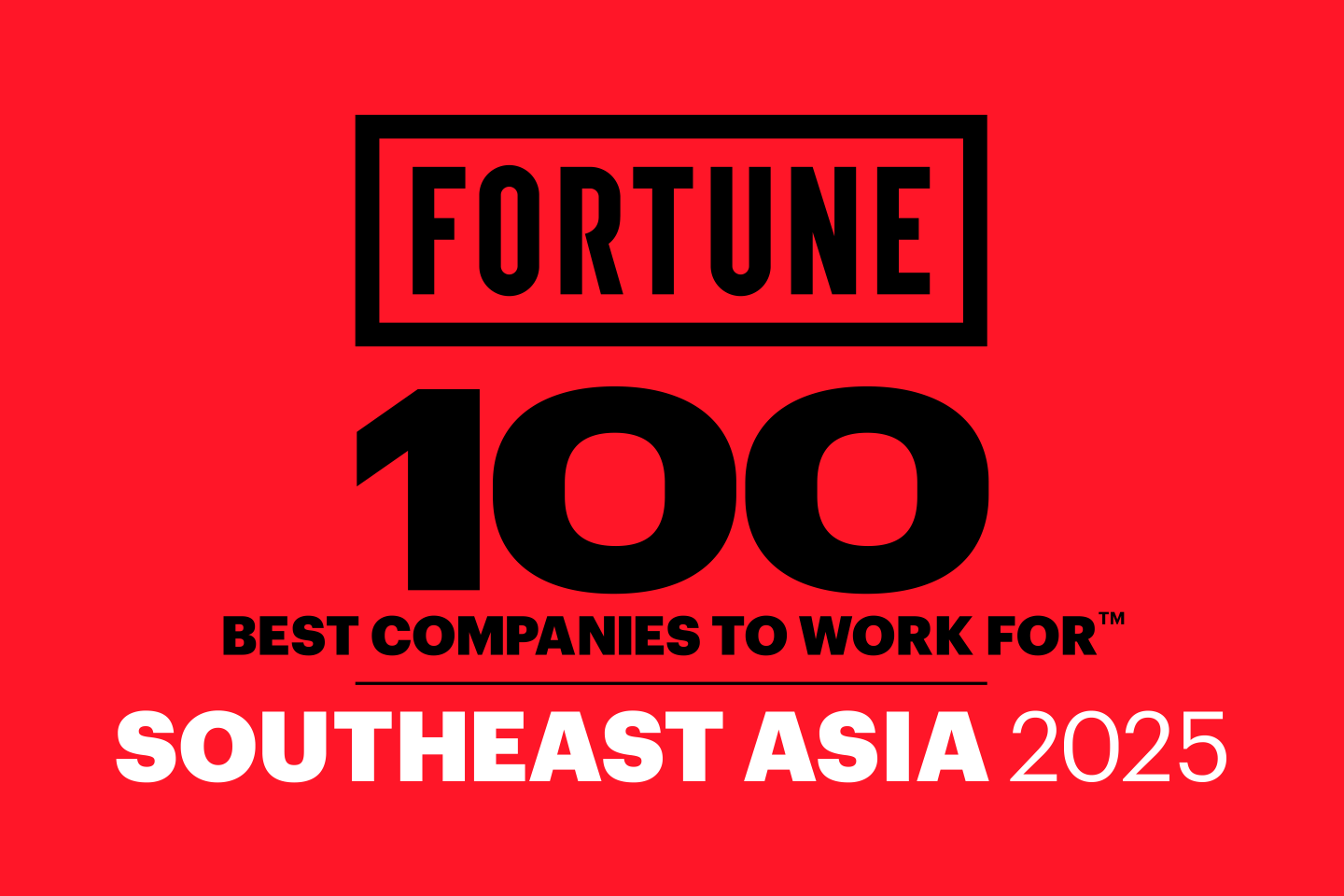 Fortune 100 Best Companies to Work For Southeast Asia 2025 logo